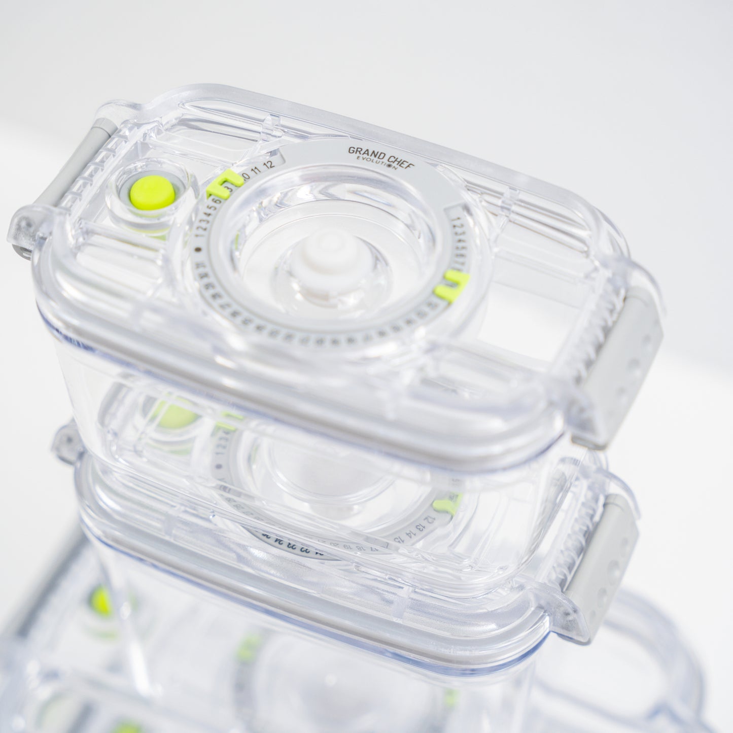 Set contenitori sottovuoto in 100% Tritan trasparente – 6 pezzi.