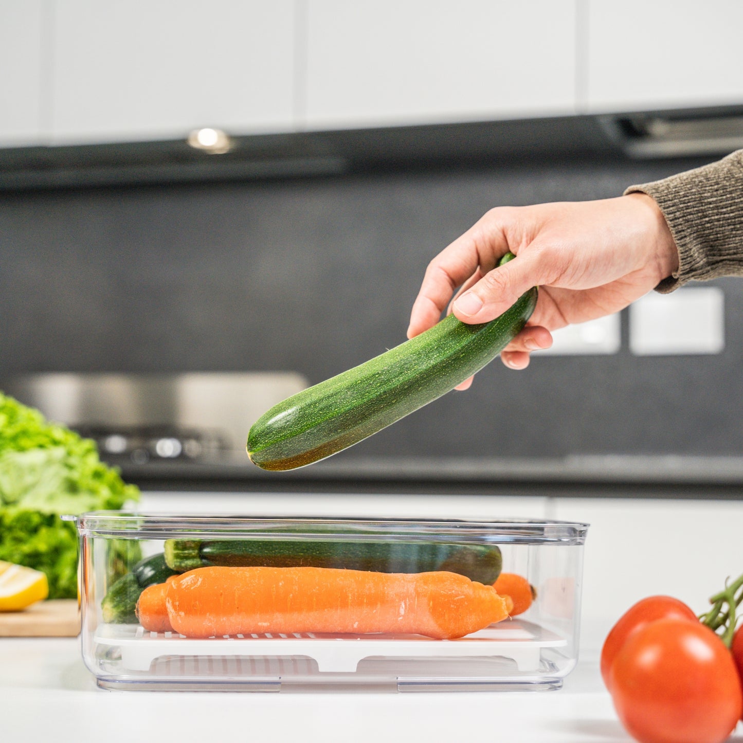 Set contenitori sottovuoto in 100% Tritan trasparente – 6 pezzi.