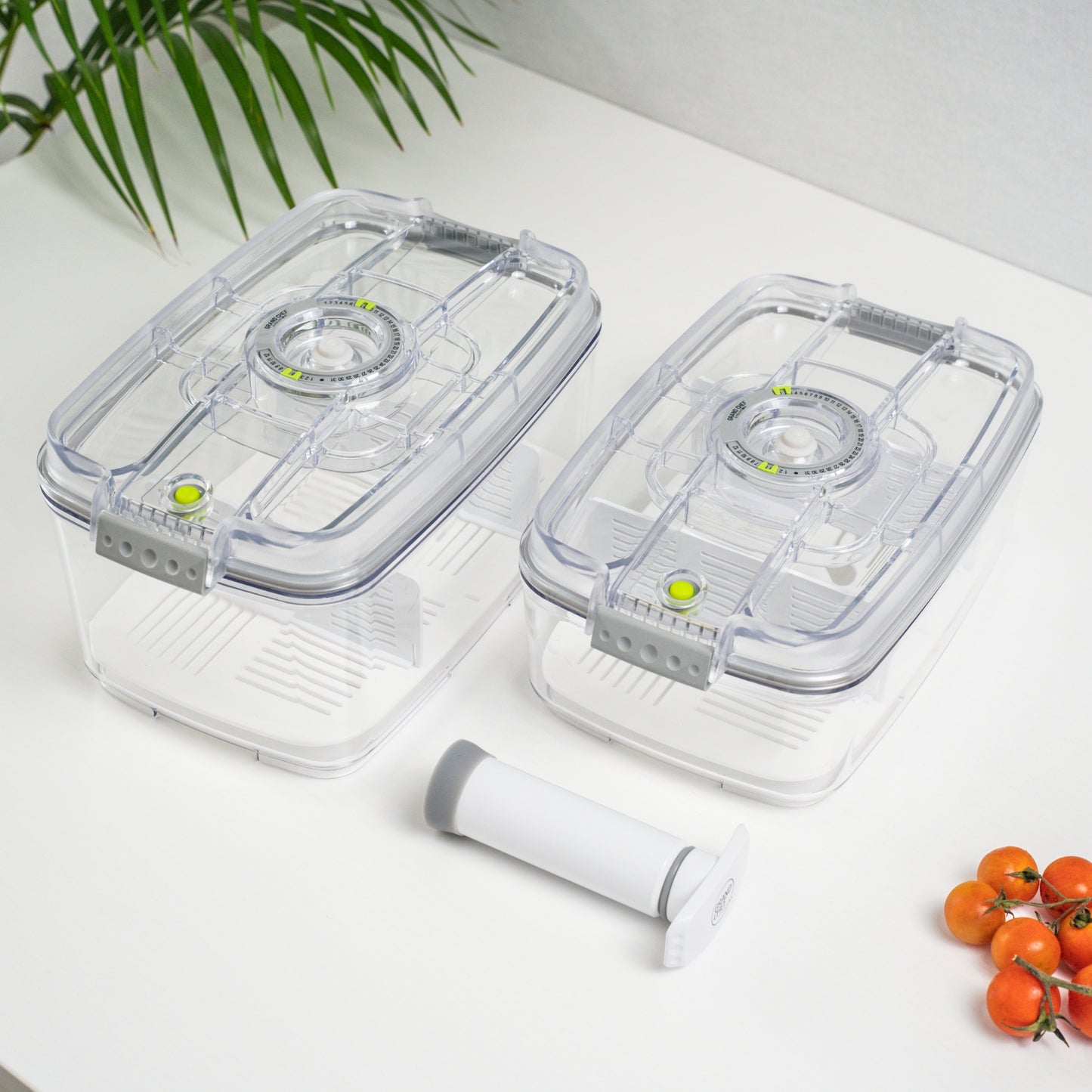 Set contenitori sottovuoto in 100% Tritan trasparente – 5 pezzi (XL)