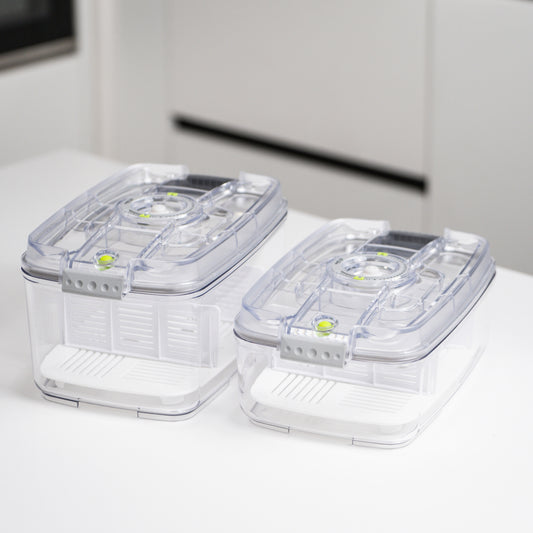 Set contenitori sottovuoto in 100% Tritan trasparente – 5 pezzi (XL)