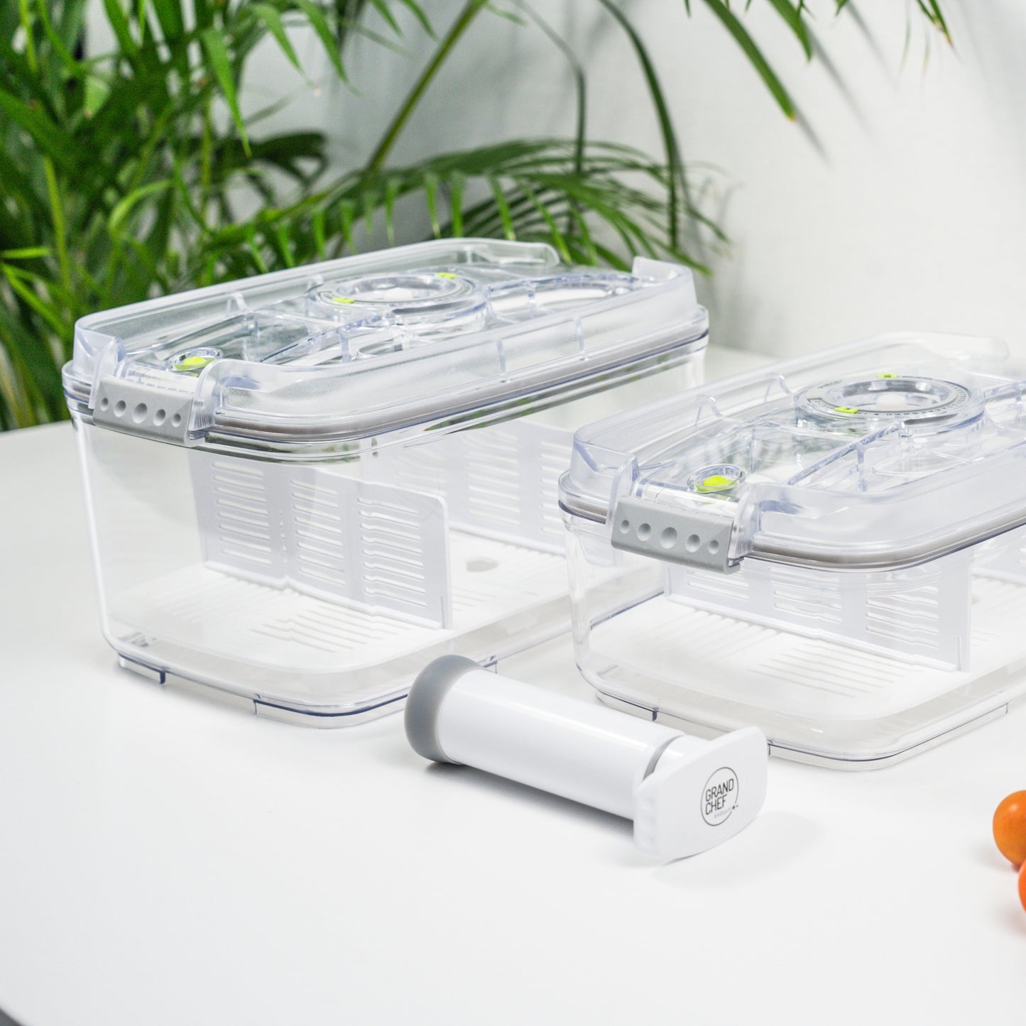 Set contenitori sottovuoto in 100% Tritan trasparente – 5 pezzi (XL)