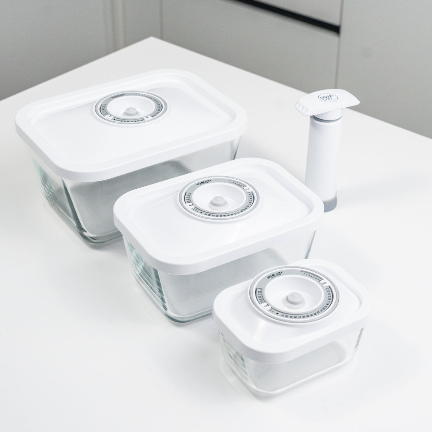 Set contenitori sottovuoto in vetro borosilicato – 4 pezzi