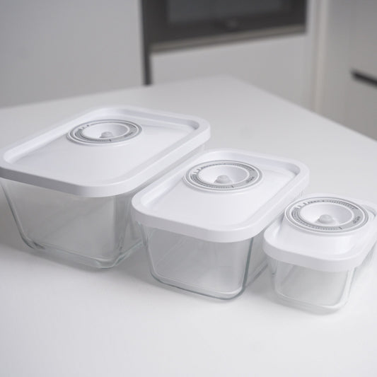 Set contenitori sottovuoto in vetro borosilicato – 4 pezzi