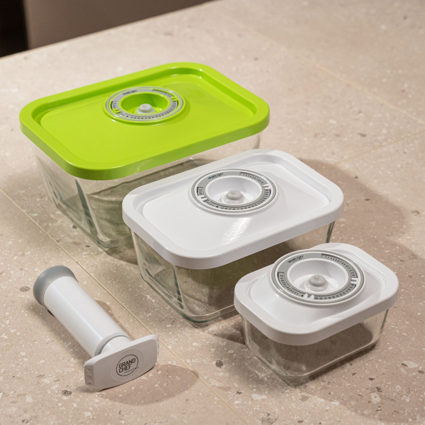 Set contenitori sottovuoto in vetro borosilicato – 4 pezzi