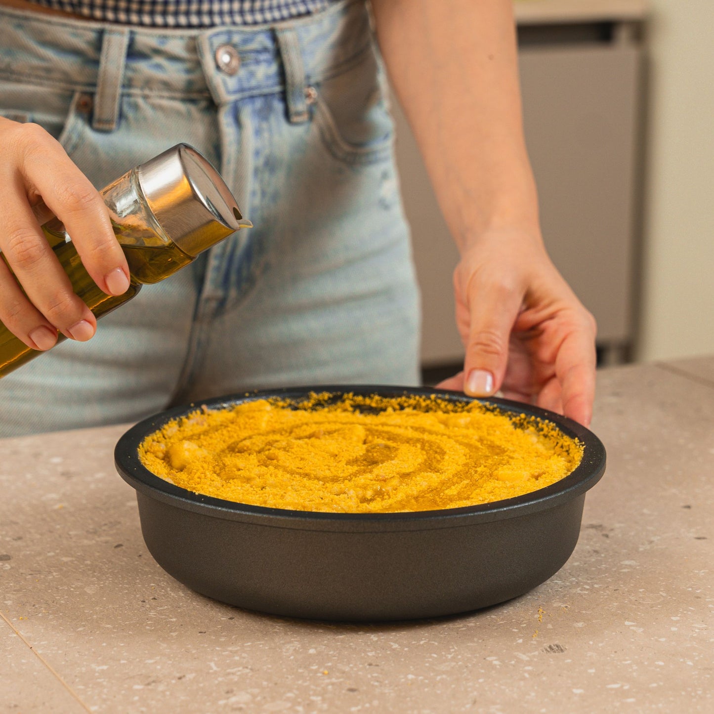 Tegame circolare in lega di alluminio Professionale Ø 20 cm - Linea Professional