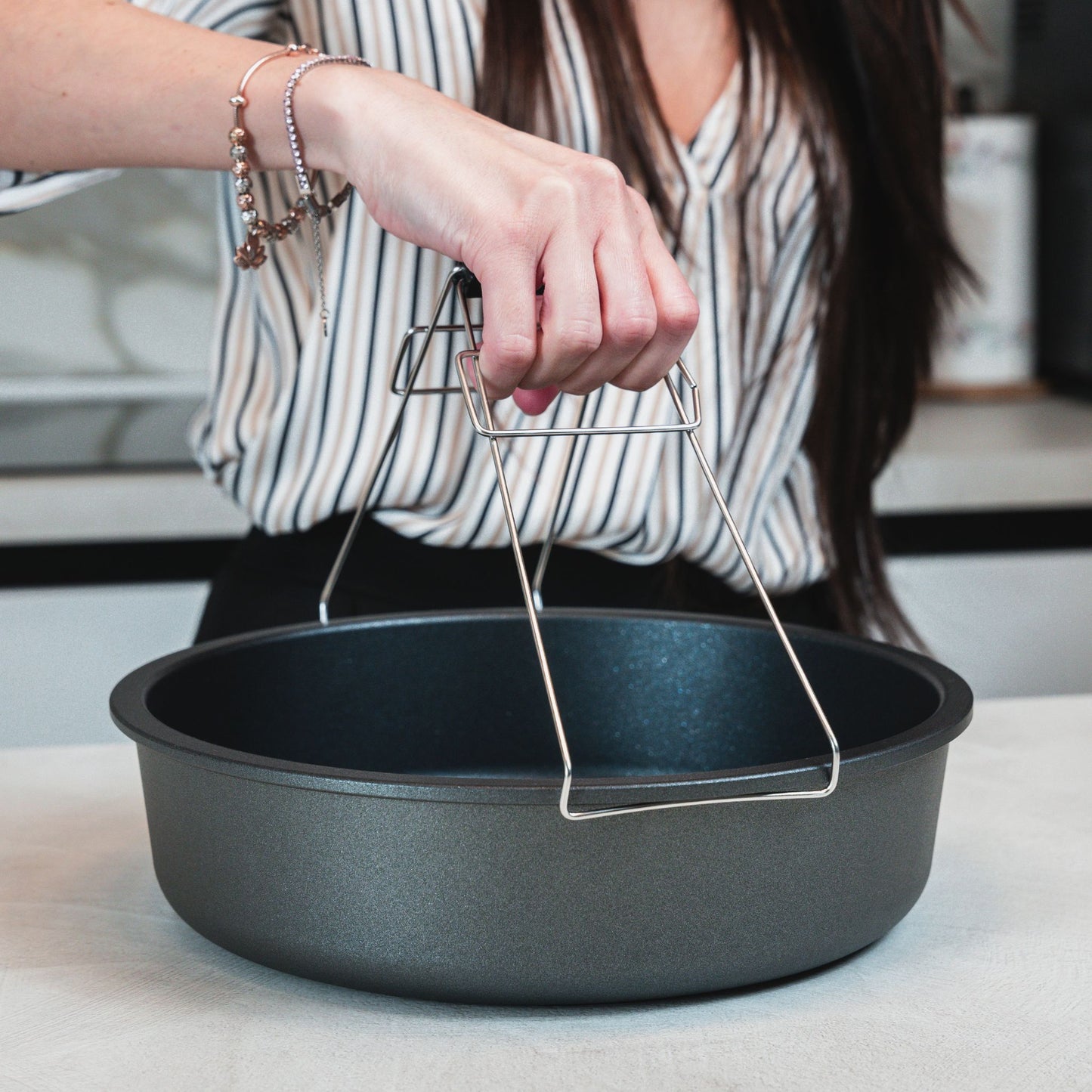 Tegame circolare in lega di alluminio Professionale Ø 26 cm - Linea Professional