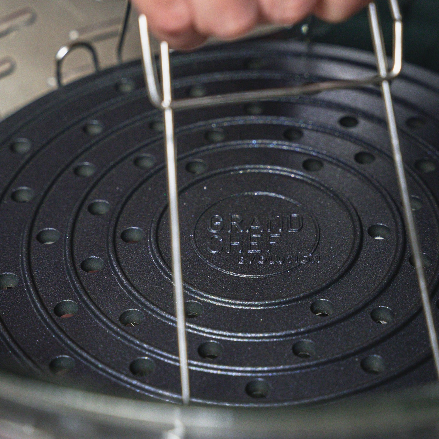 Teglia forata / coperchio double-face Ø 25 cm - Linea Professional